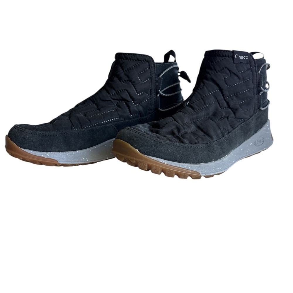 🌺Black High-Top Boots with Lace-Up Design and Cushioned Midsole